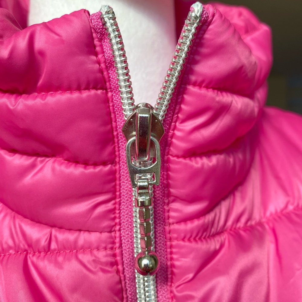 ANORAK Pink Puffer Quilted Vest sz Medium - Picture 7 of 14